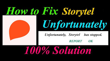 How to fix Storytel App Unfortunately Has Stopped Problem Solution - Storytel Stopped Error