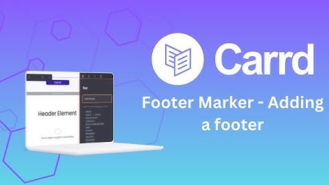 Carrd Tutorial | Footer Marker - Adding a footer (12/13)