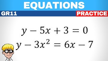 3d) Simultaneous equations gr 11 | Try