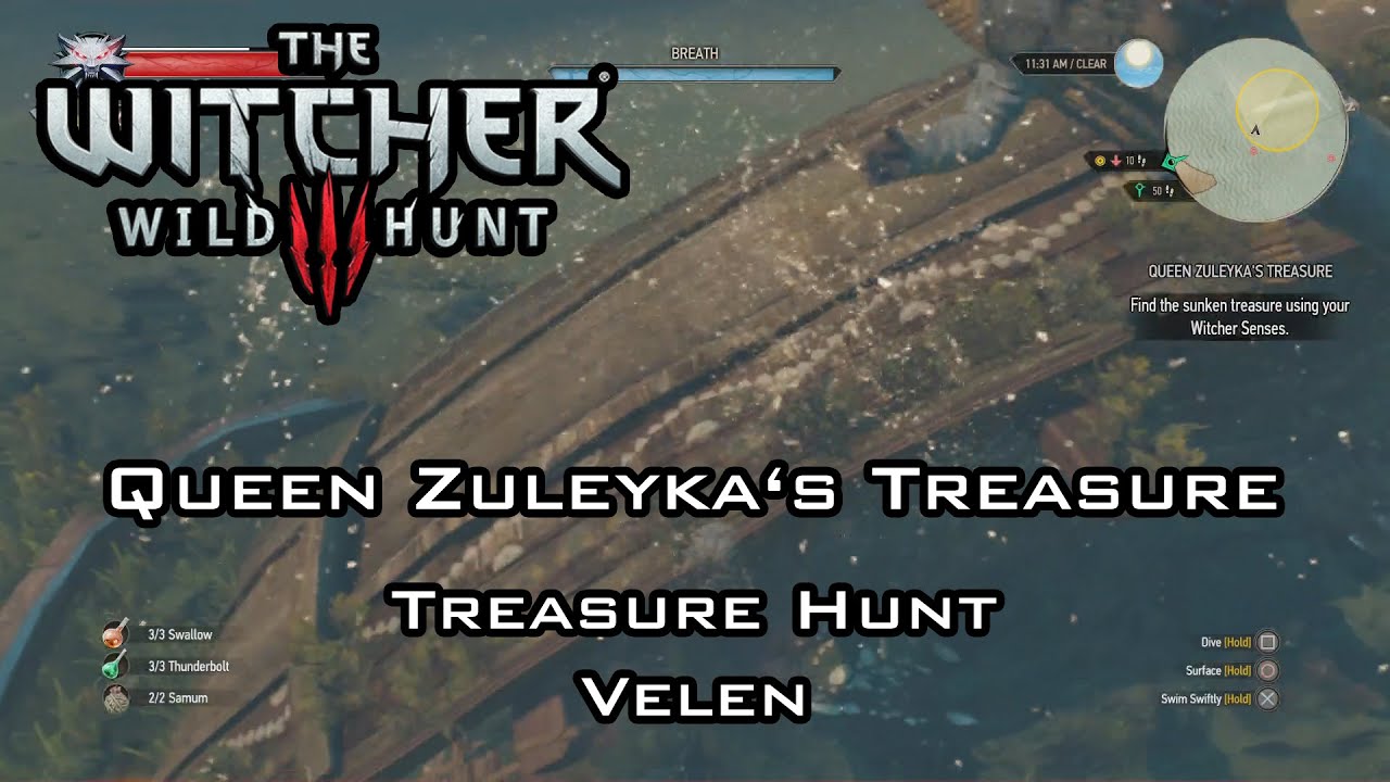 The Witcher 3: Wild Hunt - Queen Zuleyka's Treasure - Treasure Hunts - Velen