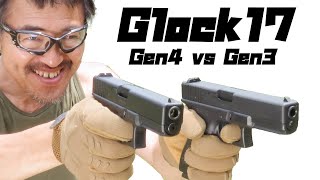 グロック17 Gen3 vs Gen4 東京マルイ ガスガン 反動 飛距離 外観 比較対決 マック堺の エアガン比較レビュー動画