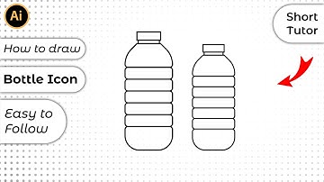 How to Draw Easy Bottle Icon in Adobe Illustrator