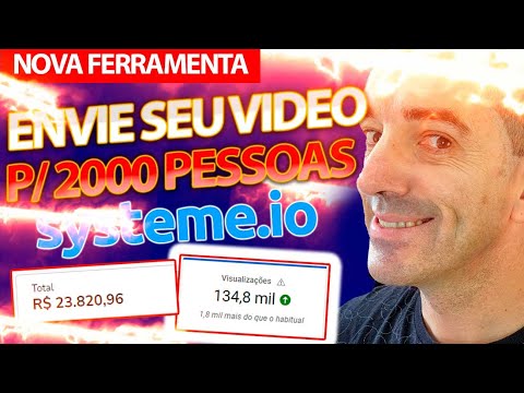 Envie SEU Vídeo para 2 MIL pessoas GRÁTIS 💥SUPER FERRAMENTA💥 para CRIAR NEGÓCIOS ONLINE Systeme 💰