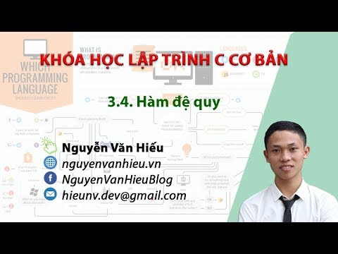 Hàm đệ quy | Khóa học lập trình C - Bài 19