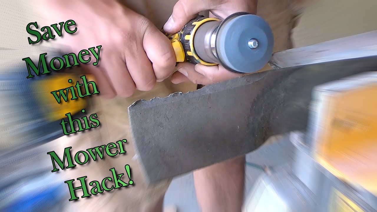 HOW TO SHARPEN YOUR LAWNMOWER BLADES. - YouTube