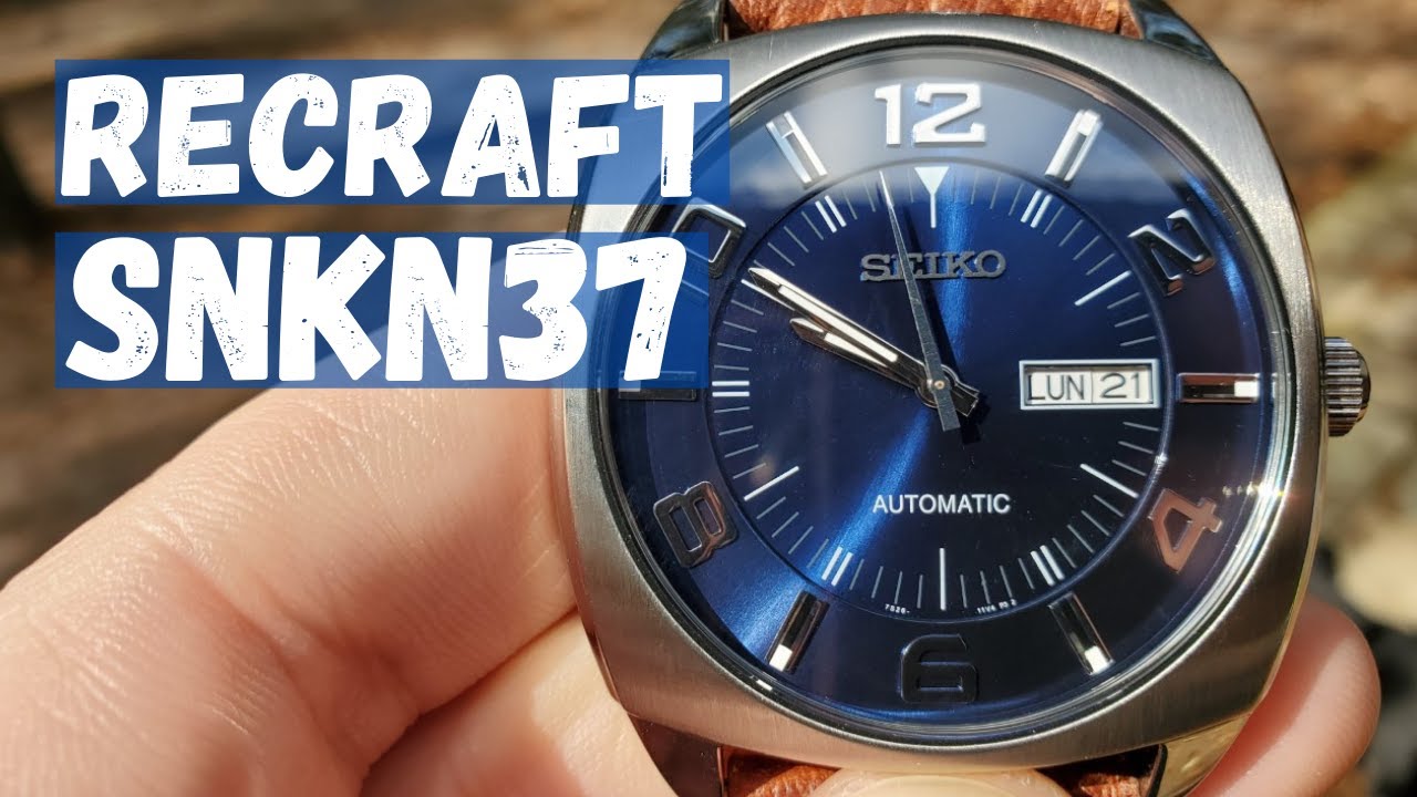 Seiko Blue Recraft SNKN37 I Definitely A BBW - YouTube