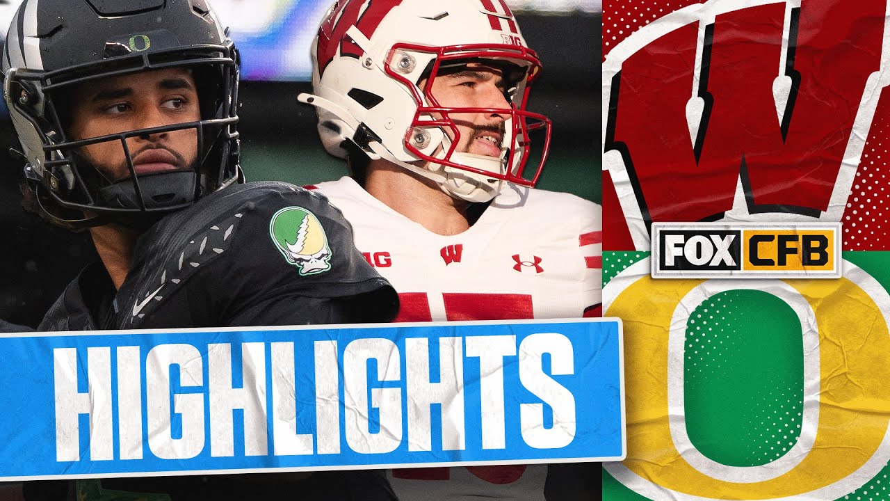 Wisconsin Badgers vs. No. 6 Oregon Ducks Highlights | FOX College Football