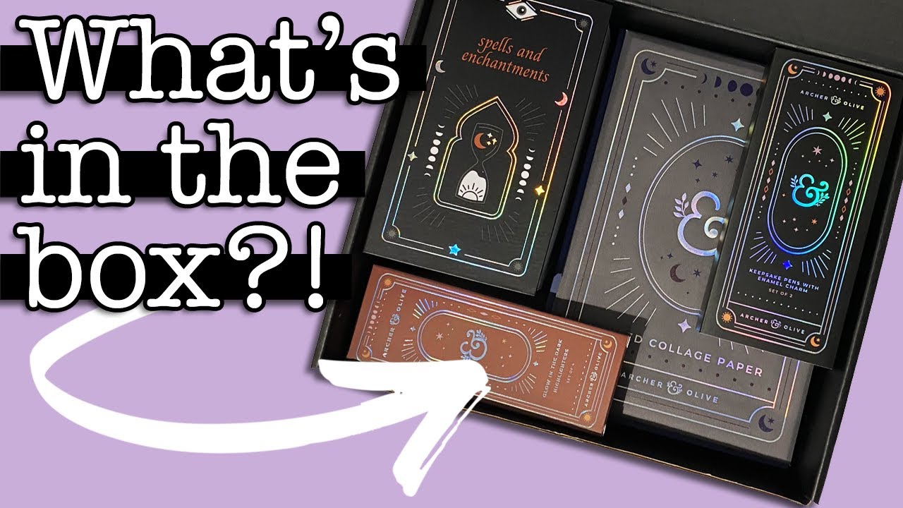 Archer & Olive Halloween box unboxing 💜 YouTube
