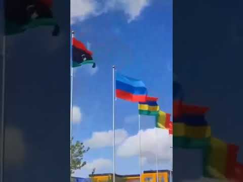 علما دونيتسك و لوغانسك يرفرفان في منتدى بطرسبورغ الاقتصادي الدولي