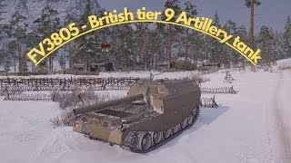 FV3805 - British tier 9 Artillery tank - Winter Map - World of Tanks