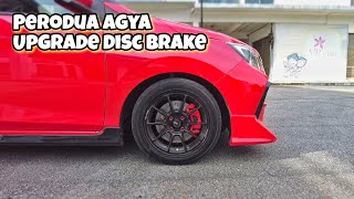Perodua Axia aka Agya Dcvt Upgrade Disc Brake Depan 11 Inci 