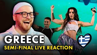 Marina Satti - ZARI live in the Semi-Final | REACTION TO GREECE 🇬🇷 Eurovision 2024