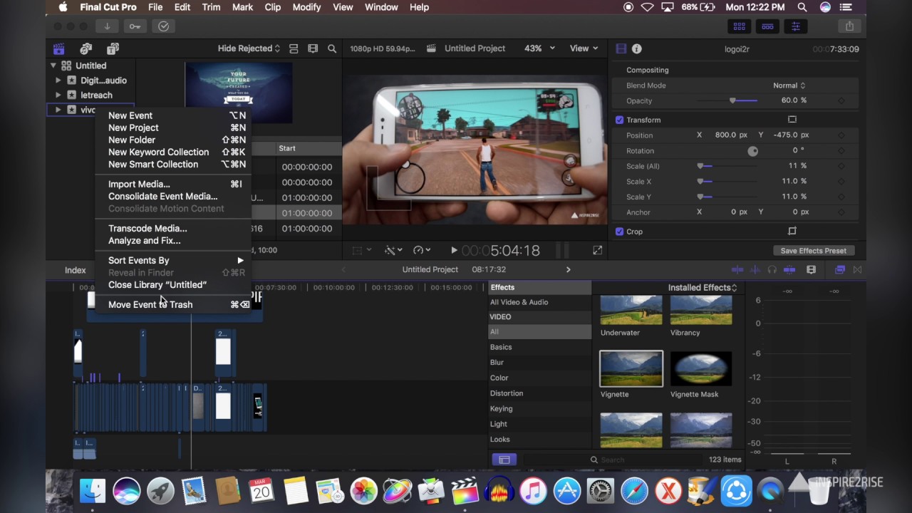final cut pro free up space