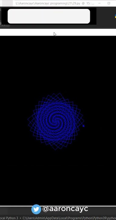 Creating a Spirograph using Python Turtle Graphics in VS Code 💻 - # ...
