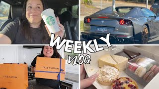 Weekly Vlog▪️LV UNBOXING▪️NEW FERRARI ▪️NEW HAIR▪️| Jerusha Couture