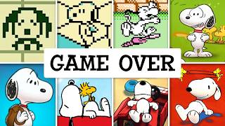 Evolution of Snoopy Games PLAY AGAIN! & GAME OVER Screens (1982 - 2026) screenshot 1
