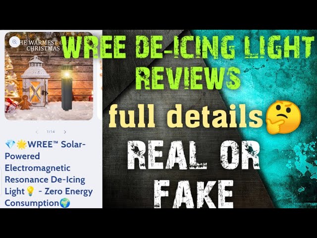 Wree Solar Powered Deicer Reviews (Jan 2024) Check The Legetimacy Here, Watch Now