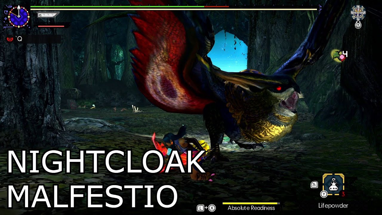 MHGU Hunting Nightcloak Malfestio with Dual Blades YouTube