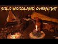 WINTER: Sleeping in a Woodland Bushcraft Shelter - Campfire Cooking - Deer Hides - Craft Projects