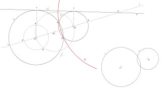 How to Draw the Mid-Circle of two given Circles Intersecting at two points (Inversive Geometry)