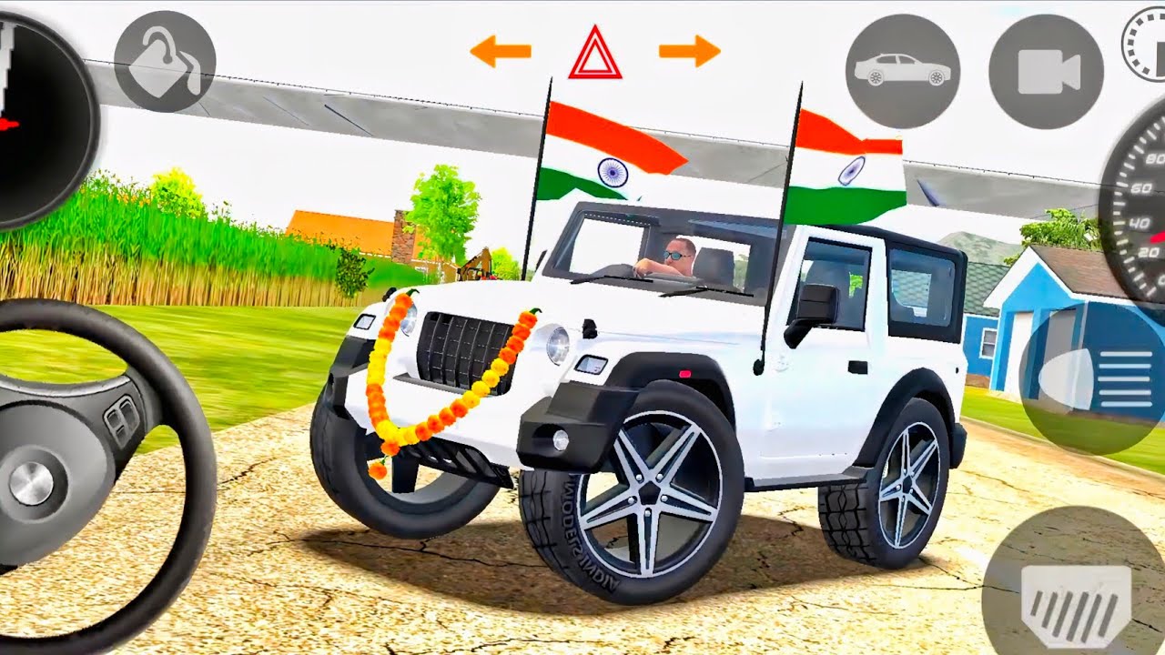 Modified Mahindra Thar😈Games:Indian White Thar (Gadi Wala Games) Car Game Android Game - #2026