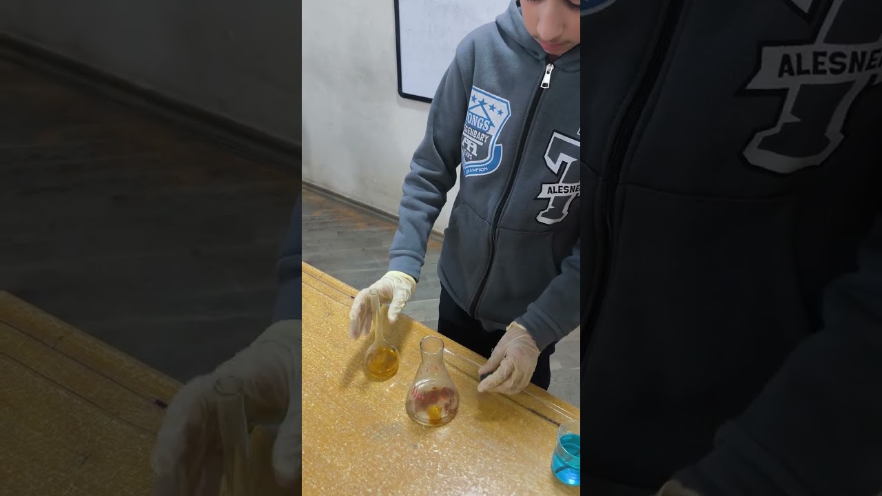 Kimyəvi reaksiylarin tipleri.Reaksiyalari apardiq