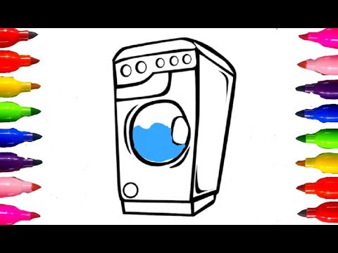 how to draw color childrenwashing machine toys coloring for kids learning colored markers - Images To Color For Kids how to draw color childrenwashing machine toys coloring for kids learning colored markers - Images To Color For Kids