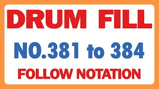 DRUM FILL 381 to 384 (2,000 Drum Skill Series)