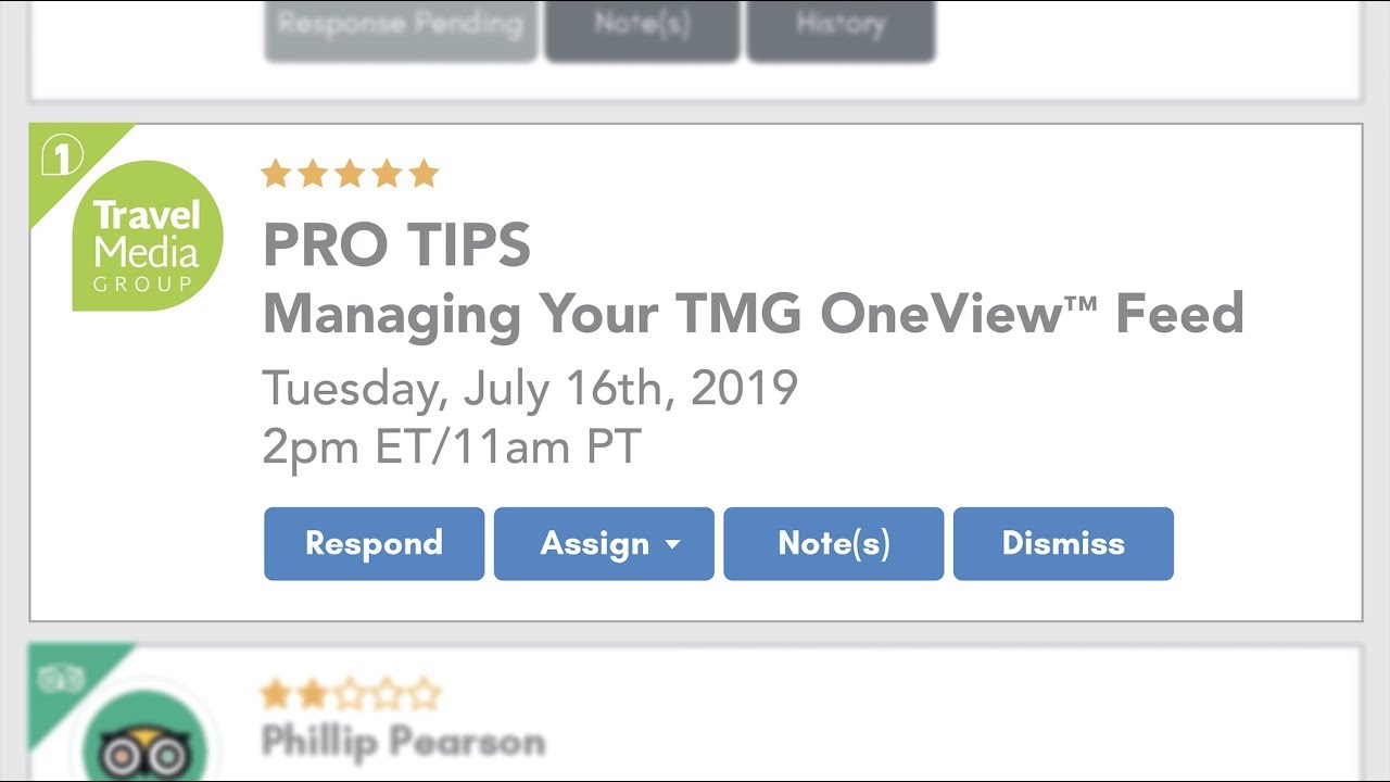 Pro Tips: Managing Your TMG OneView™ Feed [Webinar] - YouTube
