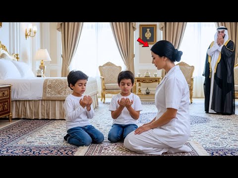 وصل الملياردير العربي إلى المنزل دون سابق إنذار ورأى عاملة النظافة مع أطفاله ما رآه جعله يقع ف