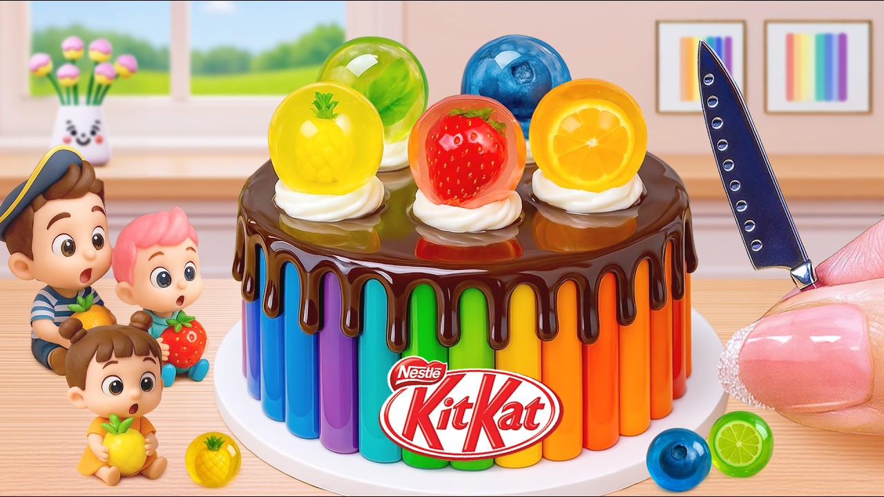 1000+ Miniature Fruity Choco Burst Cake Recipe | Delicious KitKat Cake