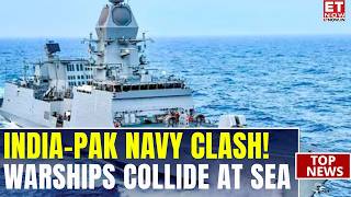 Pakistan Navy Ship Collides With Indian Navy Unit | MEA Summons Top Pak Diplomat | Breaking News