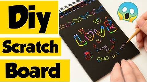 Diy Scratch Paper - How to make Scratchboard at home/Homemade Scratchboard/Diy Homemade  Scratchbook