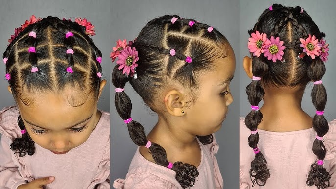 Toddler Hairstyle- Beads & Hairballies 