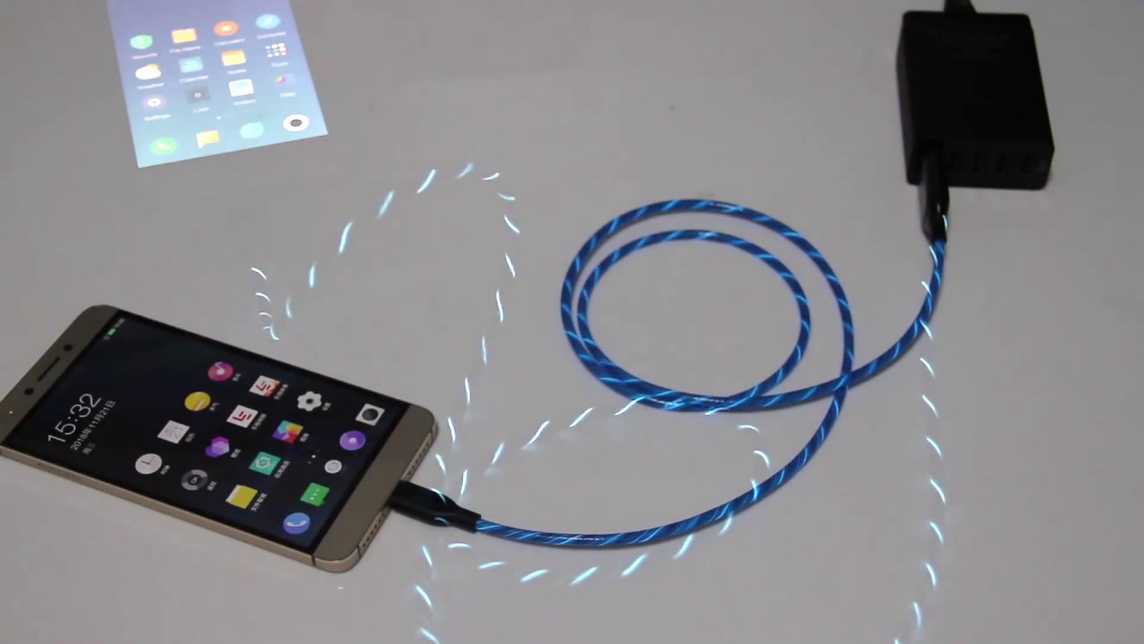 Glowing led cord -- flow light up cable