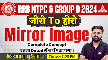 Mirror Image Reasoning for RRB NTPC & Group D 2024 | Reasoning By Sahil Tiwari