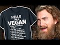 Reacting To The Worst Vegan T-Shirts