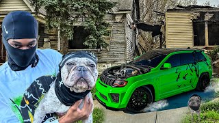 I LET MY DOG CUT UP IN MY WIDEBODY TRACKHAWK!!