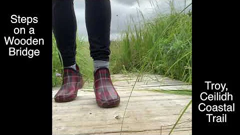 "Steps on a Wooden Bridge" Troy, Cape Breton, Ceilidh Coastal Trail with Sabra MacGillivray