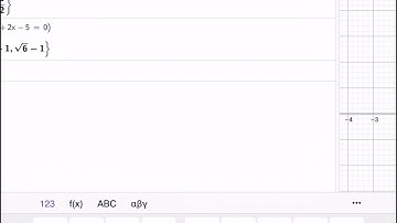 Geogebra IPad — CAS for Solving equations