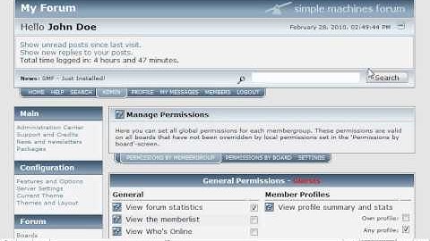 How to set permissions in SMF - SMF Tutorials