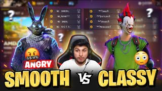 Smooth444 🤡 vs Classy 🤯 || Only Red ❗️Old Smooth Back 💀 - Garena Free Fire