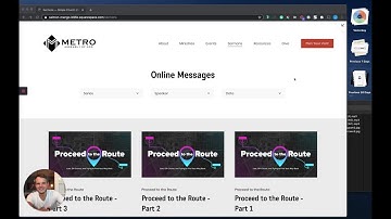Adding Sermons to Simple and Bold Church Squarespace Template