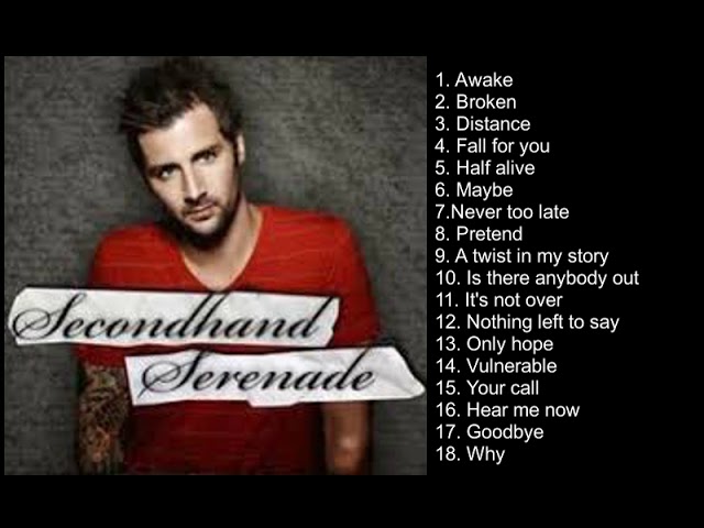 SECONDHAND SERENADE GREATEST HITS COLLECTION 2019 class=