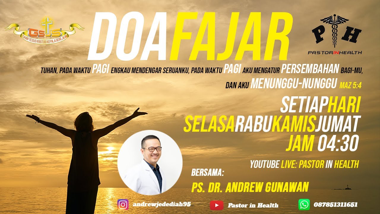 Doa Fajar Doa Pagi Kamis 12 November 2020 Youtube