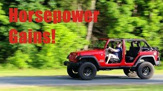Real Horsepower Gains in Jeep Wrangler with Intake and Exhaust Upgrades (Easy BoltOns Only!)
