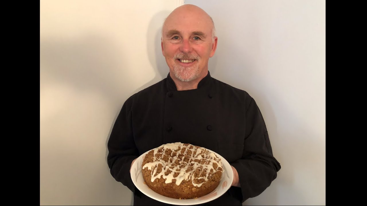 Cinnamon Spiced Zucchini Crumb Cake with a Vanilla Glaze - Cinnamon Spiced Zucchini Crumb Cake with a Vanilla Glaze
