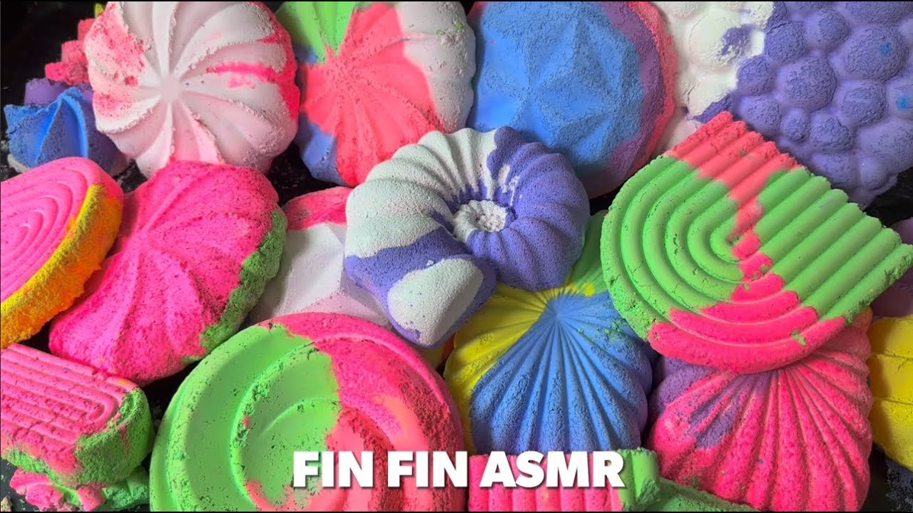 ASMR | 🩷Variety of Neon Gym Chalk Crush💚#427