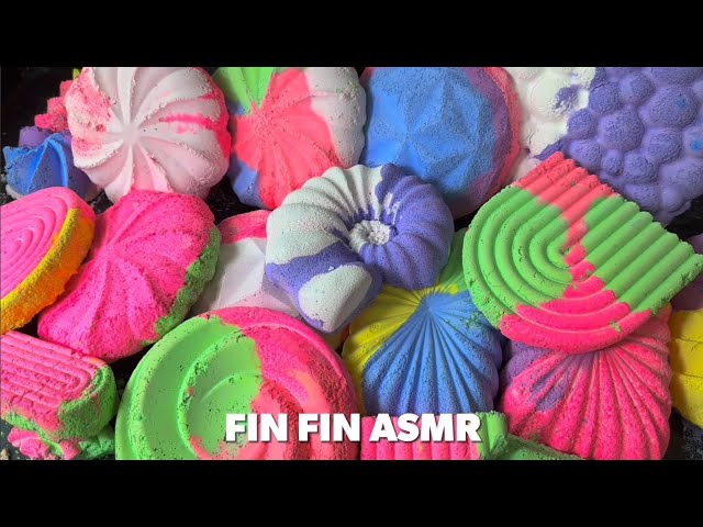 ASMR | 🩷Variety of Neon Gym Chalk Crush💚#427