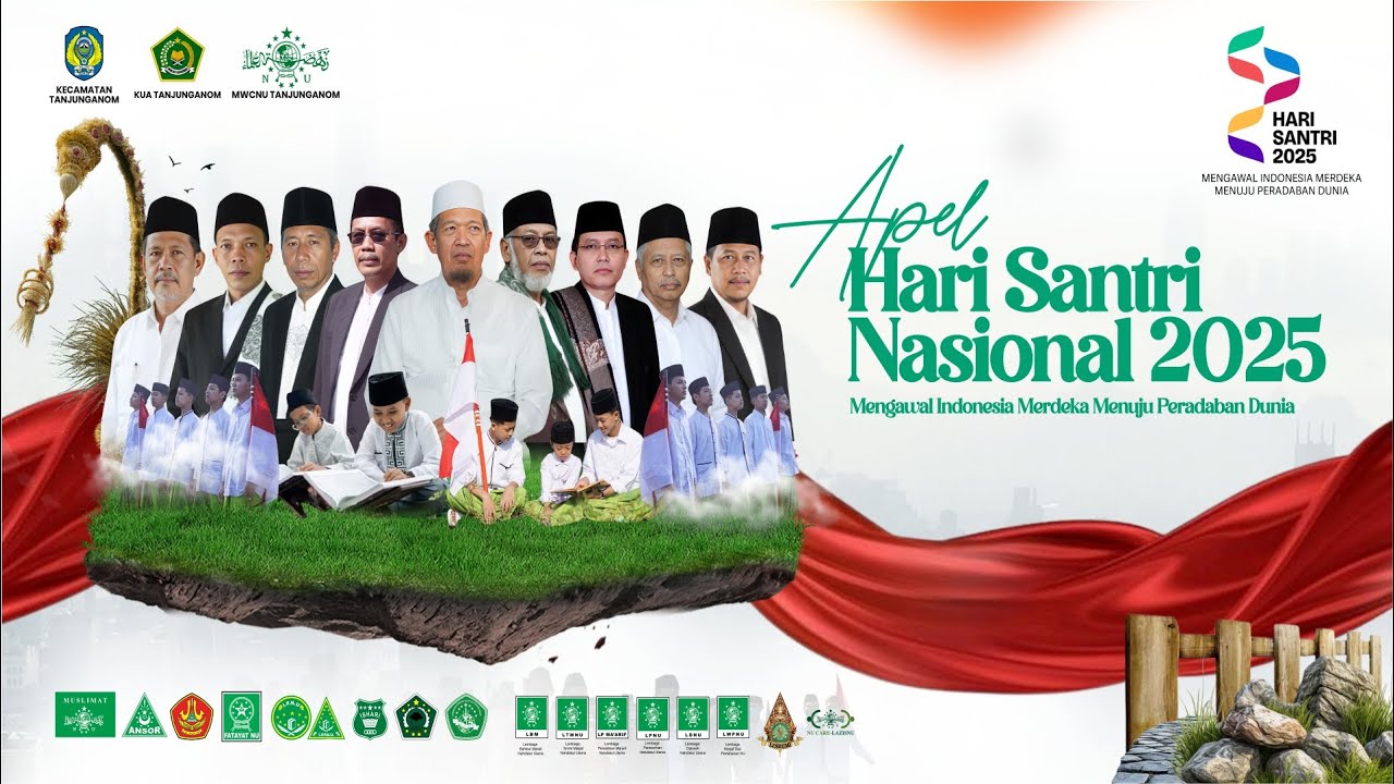 🔴 LIVE - APEL HARI SANTRI NASIONAL 2025 | MWCNU TANJUNGANOM NGANJUK